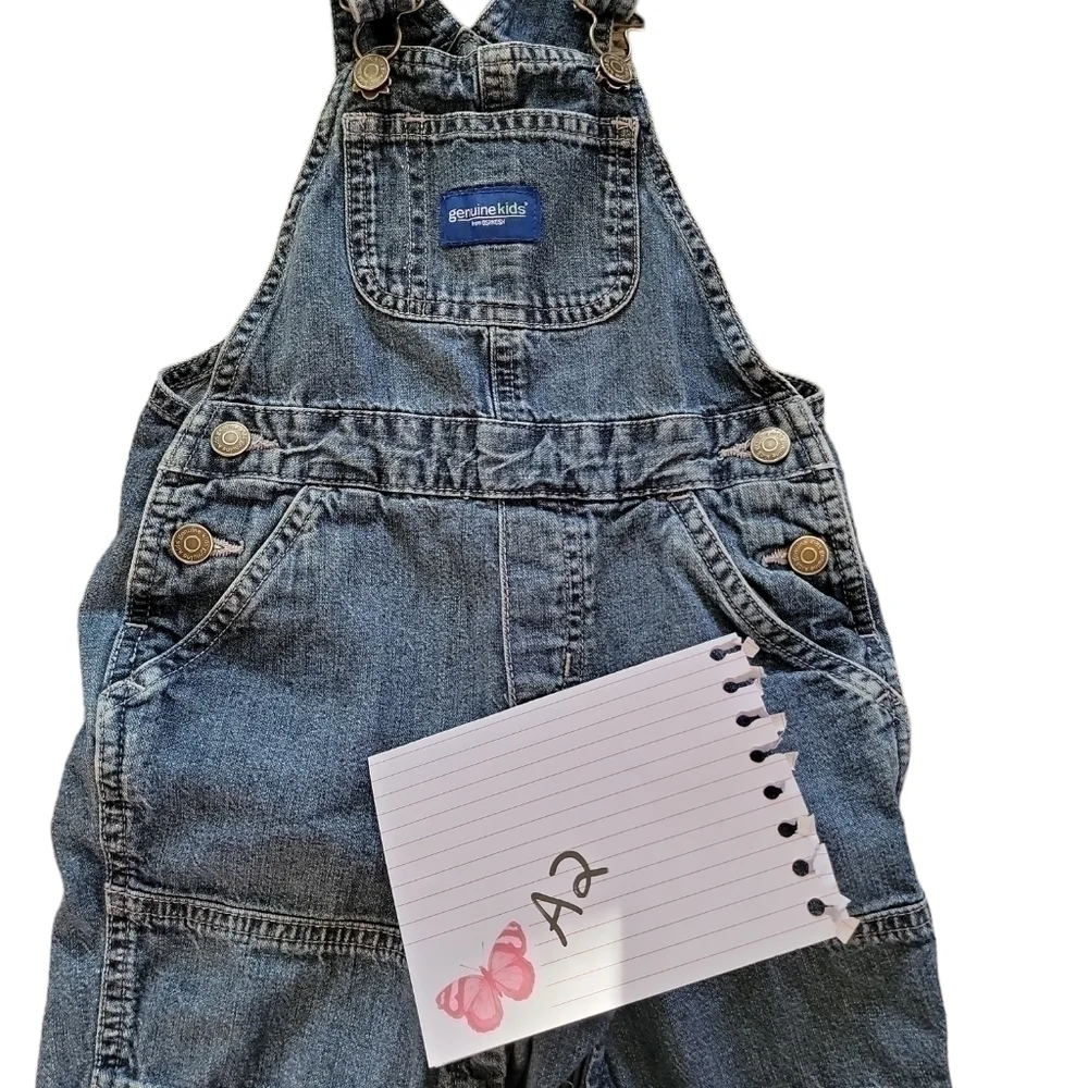 Genuine Kids from OshKosh size 12 months denim overalls